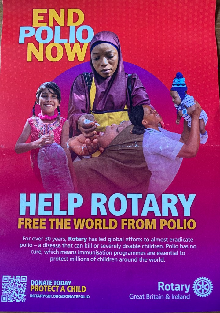 End Polio Now poster October, November 2024