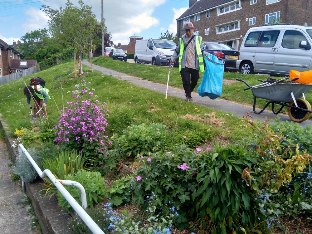13 adults and two children for Tree Guardians on Sunday 4th May 2025 - an amazing turn out!