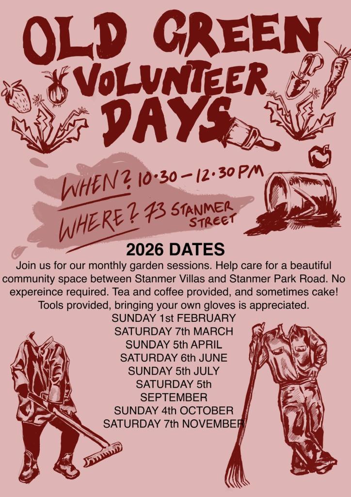 The Old Green Volunteer gardening days 2026