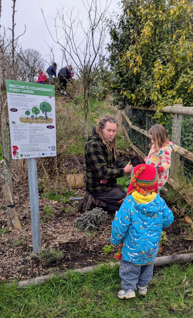 Get Growing volunteers planted a new trees at the Family Hub, February 2026