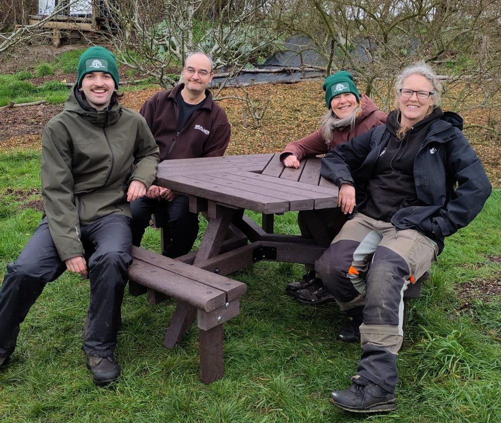 New bench at Hollingdean Community Orchard and Forest Garden