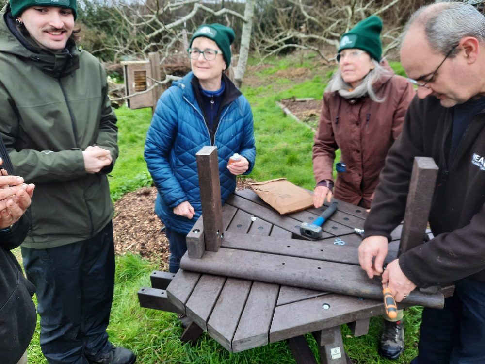 New bench at Hollingdean Community Orchard and Forest Garden