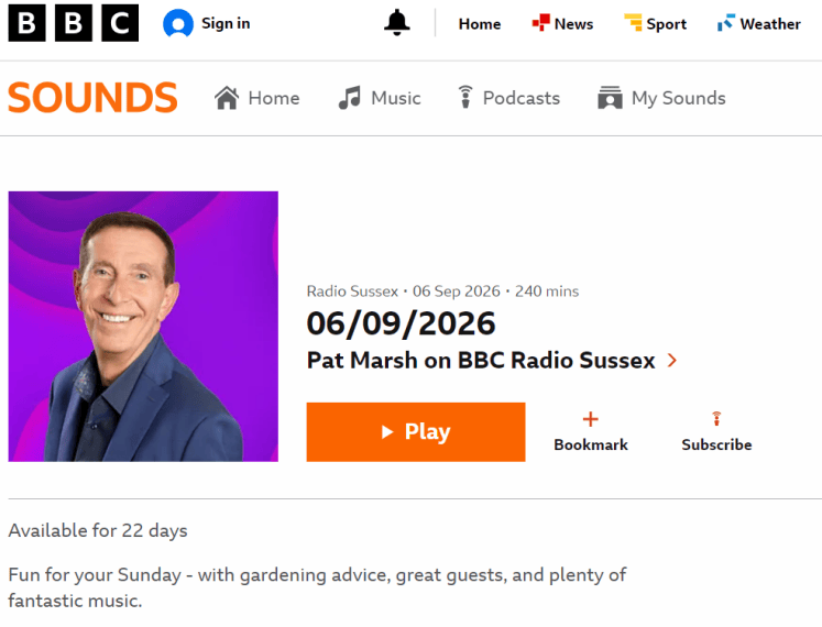 Growing Hollingdean volunteer, Polly a Tree Guardians did on 6th September 2026, on BBC Sussex