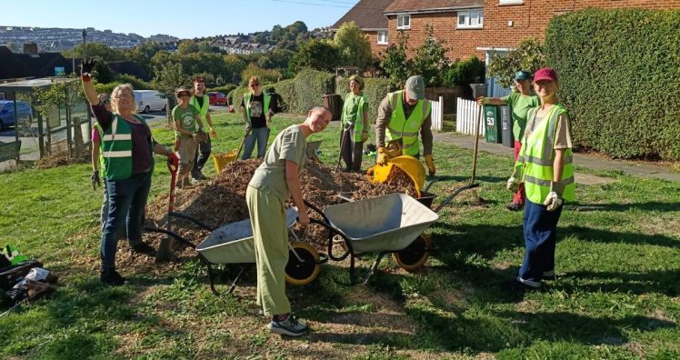 Growing Hollingdean Tree Guardians on 4th October 2026 on Davy Drive mulching trees